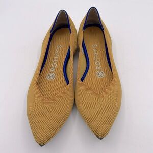 Rothy’s the point in solid yellow marigold 6.5 Some markings on sole